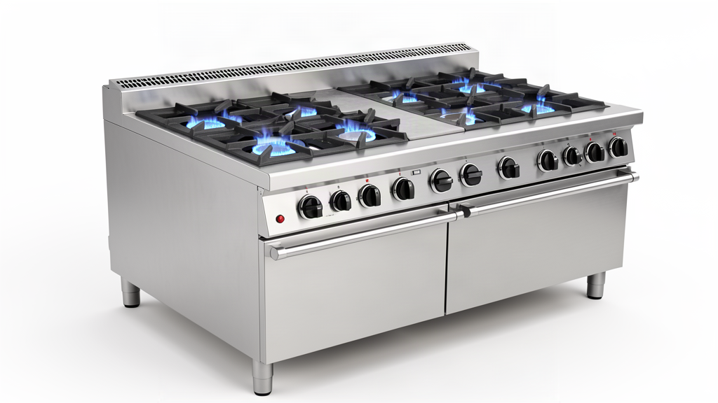 6-burner cooking ranges (SS-304, imported burners)