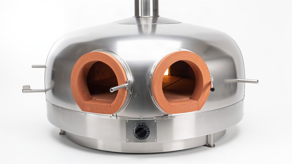Gas tandoor (twin-mouth, clay lined)