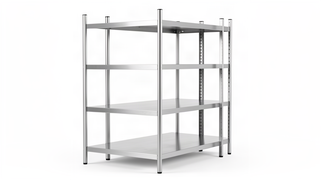 SS shelving racks (5-tier, wall/floor)