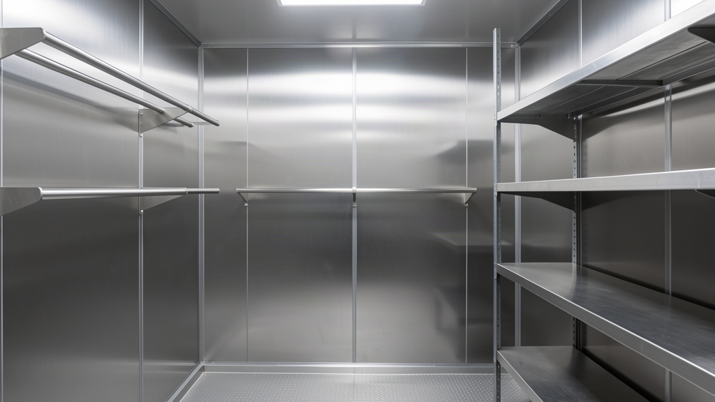 Walk-in cold rooms (veg/meat/dairy, SS panel)